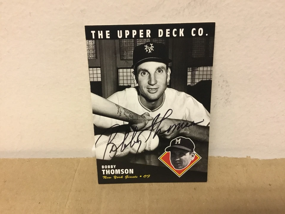 Bobby Thomson Autographed Card - 1994 UD All Time Heroes Baseball - Giants - Image 1 of 1