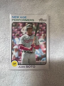 2022 Topps Heritage Baseball Juan Soto New Age Performers NAP-7 Nationals - Picture 1 of 2