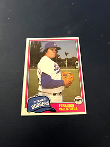 1981 Topps Traded Baseball Fernando Valenzuela Rookie Card #850 Set Break NM