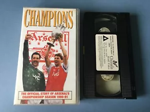 CHAMPIONS OFFICIAL STORY OF ARSENAL'S SEASON 1990-91 VHS VIDEO VINTAGE - Imagen 1 de 3