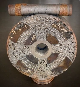 Raku Ceramic Disk Sculpture, Steve Fitzgerald – Celtic & Japanese Relic Inspired - Bild 1 von 20
