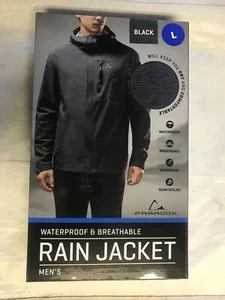 Paradox Men's Waterproof Rain Jacket - Black New! - Picture 1 of 2