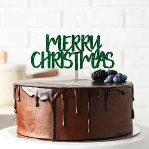 Feliz Navidad Cake Topper Navidad Cake Topper Accesorios Decoración - Imagen 1 de 3