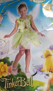 Disguise 2008 Disneys Tinkerbell Costume Halloween Dress Up CHILD SIZE 7-8 - Picture 1 of 9