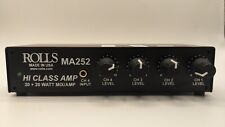Rolls Ma252 Stereo 20 Watts/ch Class D 4 Channel Mixer Amplifier
