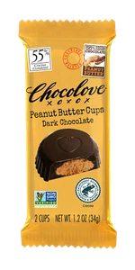 Chocolove Peanut Butter Cups Dark Chocolate 1.2 Oz Pack Of 4 - Picture 1 of 2