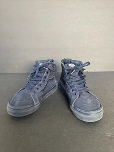 Vans Sk8-Hi Back Zip blau Canvas Skateschuhe Jugend Größe 1 - Bild 1 von 8