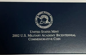 2002 US Mint - US Military Academy Bicentennial Commerative 90% Silver w/ COA - Picture 1 of 5