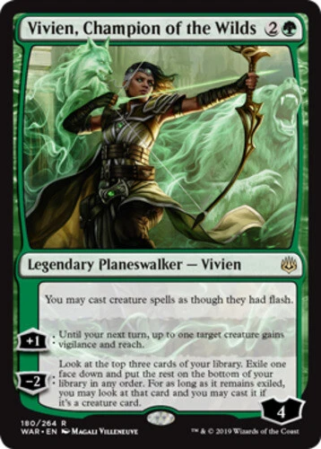 MTG - Vivien, Champion of the Wilds - War of the Spark - NM, English Magic FLAT  - Image 1 of 1