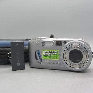 Sony Digital Camera Cybershot DSC-P10 5.0MP Silver Tested - Picture 1 of 8
