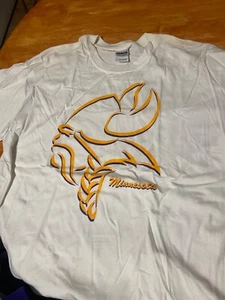 Minnesota Vikings weißes T-Shirt Größe L, 16-18 Jungen - Bild 1 von 2
