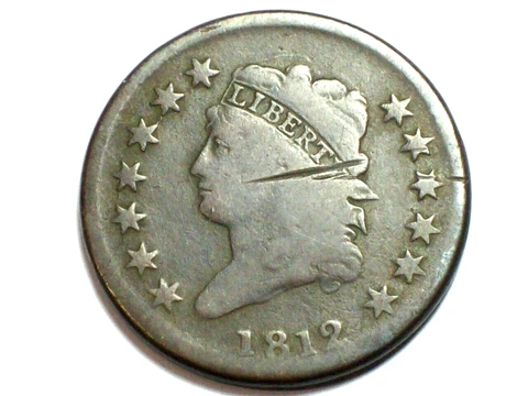 1812 Classic Head Large Cent      VG      SN4328 Cover
