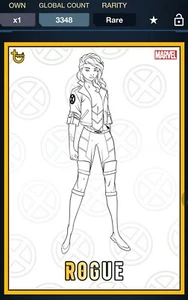 2020 Topps Marvel X-Men Box Rogue X-Men Box-Tilt Yellow Digital Card - Picture 1 of 1