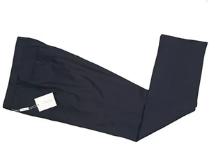 NEW Salvatore Ferragamo Dress Pants! US 36 e 54 Navy Pinstripe Plain Front Italy - Picture 1 of 3