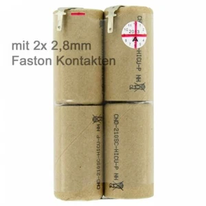 Batería adecuada para Bosch AGS10, 2607335003 con contactos Faston 2,8 mm - Imagen 1 de 3