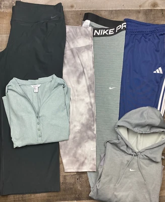 Lote de 6 leggings esportivas femininas Nike Adidas Athleta roupas plus size 1X - Imagem 1 de 4