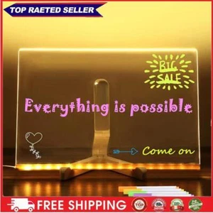 Acrylic Dry Erase Board with Light Acrylic Drawing Board for Office School Home - Picture 1 of 18