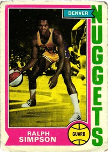 RALPH SIMPSON 1974-75 Topps Basketball #219  READ FOR $1 PROMO RULE  B17R4S16P23