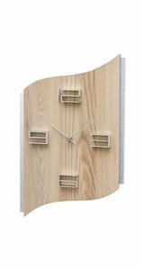 Modern wall clock with quartz movement from AMS AM W9613 NEW - Picture 1 of 1