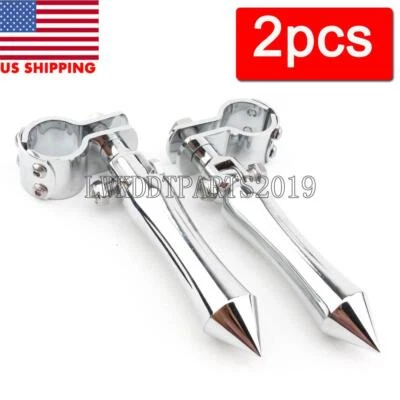 Clavija de pie cromada Highway Spike para Yamaha V-Star 650 950 1100 1300 clásica personalizada Foto 1 de 4