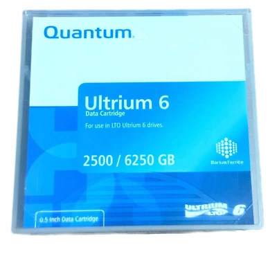 Quantum LTO Ultrium 6 WORM Data Cartridge 2.5TB/6.25TB BaFe MR-L6MQN-01 - Sealed - Image 1 of 4