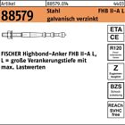 10er PACK(Stk) Highbond-Anker M 12 x 120/ 10 R 88579 Stahl galvanisch verzinkt