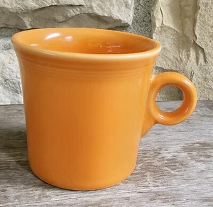 Homer Laughlin Fiesta Tangerine Orange "O" Ring Handle Mug - Picture 1 of 4