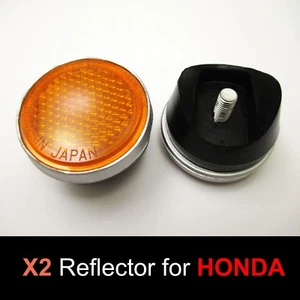 Honda CL70 K0 K1 K2 SL70 K0 CT70 K0 CT70 HK0 Amber Front Fork Reflector Japan - Imagen 1 de 5