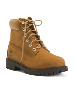 TIMBERLAND Botas de Cuero Premium Impermeables con Cordones (Niño Grande) - Imagen 1 de 2