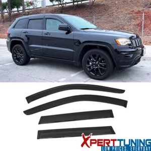 Fits 11-22 Jeep Grand Cherokee WK2 Window Visors Rain Guard 4PC Acrylic - Picture 1 of 8