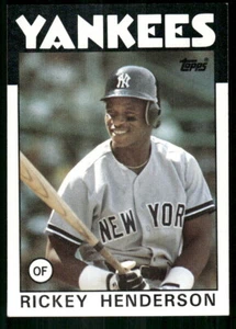 1986 Topps #500 Rickey Henderson New York Yankees - Picture 1 of 2