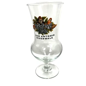 Rainforest Cafe San Antonio River Walk Hurricane Souvenir Glass 20 oz. w Box - Picture 1 of 8