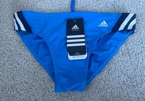 Adidas Sport Hipster Colbolt Blue Boys Youth Swim Bottoms Size 12 NWT - Picture 1 of 4