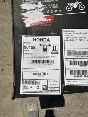 Polisport Plastic Kit White 2007-2017 Honda CRF150R - 90159 - Image 1 of 2