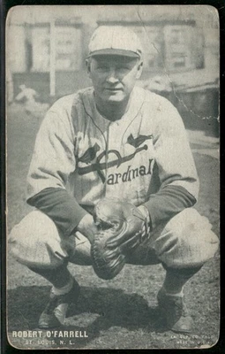 1927 Exhibits W461 #NNO Bob O'Farrell (low grade) - Image 1 of 2