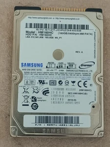 Hard disk 2.5 ide SAMSUNG HM160HC HDD 160gb (Sped.24h) - Photo 1/1