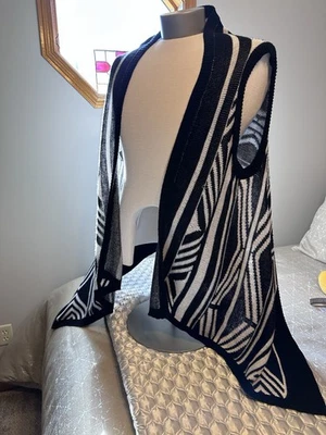 Chaleco Suéter Catherine’s Mujer Blanco y Negro Talla 1XL Foto 1 de 4