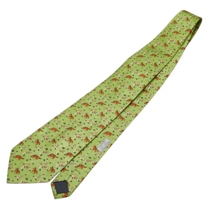 HERMES Horse Equestrian Motif tie mens 【Used】 - Picture 1 of 4