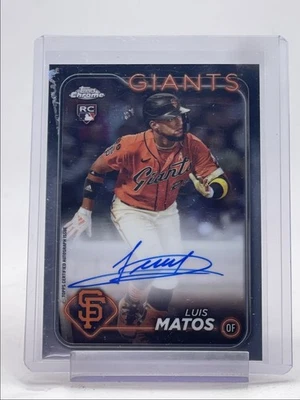 LUIS MATOS 2024 TOPPS CHROME ROOKIE AUTOGRAPH GIANTS RC AUTO Q5721 - Image 1 of 2