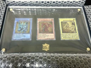 YuGiOh TCG 25th Anniversary Stainless Steel Egyptian God Cards Commemorative New - Picture 1 of 2