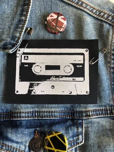 Music Patch, Cassette Tape Patch, Punk Patch, Battle Vest, Denim Jacket Patch - Picture 1 of 7