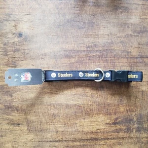 PITTSBURGH STEELERS Officially NFL Licensed Adjustable Large L Hunter Dog Collar - Picture 1 of 5