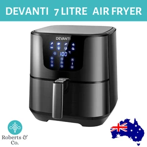 Air Fryer Instant Pot Air Fryer 7L Black Devanti Air Fryer Small Oven - Picture 1 of 7