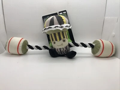 Beetlejuice 14” Cuerda de Carnaval Mascota Perro Juguete Chirriante WB Buscar Mascotas  Foto 1 de 4