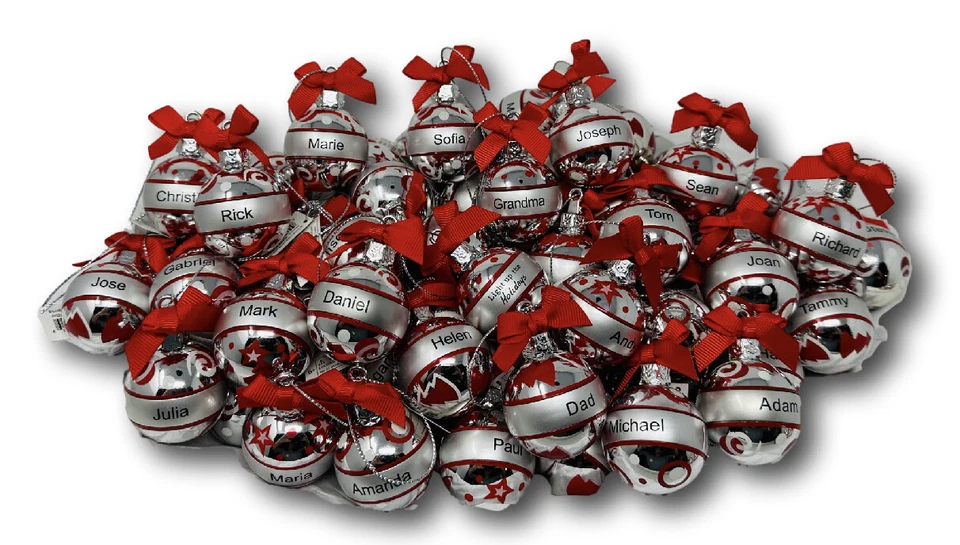 Ganz Pre-Personalized Christmas Ball Holiday Ornament Boy Girl Names You Pick! - Image 1 of 1