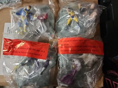 Figuras de comida exclusivas de Hardee's XMen para niños Wolverine Storm Rogue & Cyclops 1995 Foto 1 de 4