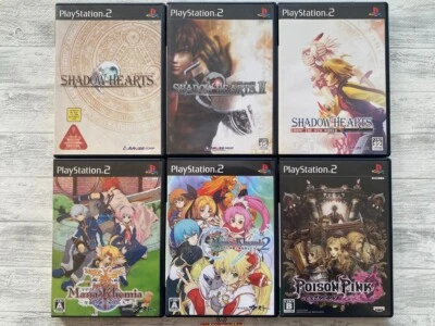 SONY PS2 Shadow Hearts 1 2 From The New World & Mana Khemia 1 2 & Poison Pink - Image 1 of 4