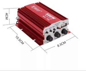 Kinter Amplificatore Stereo 500W A 2 Canali Con Telecomando 12V Mp3 Usb Audio - Foto 1 di 2