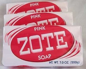 Zote Laundry Saponetta - Smacchiatore - Esca Pesce Gatto - Rosa 3 Barrette - 7 Oz (200G) E - Foto 1 di 1