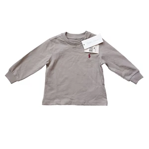 Polo Ralph Lauren T Shirt Infant Size 9M Gray Long Sleeve NWT - Picture 1 of 11